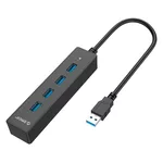 USB хъб Orico USB3.0 HUB 4 port black - W8PH4-U3... 2