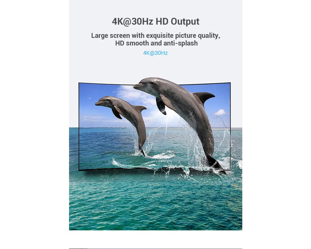 Адаптери Vention адаптер Adapter DisplayPort M / HDMI F - 4K 2