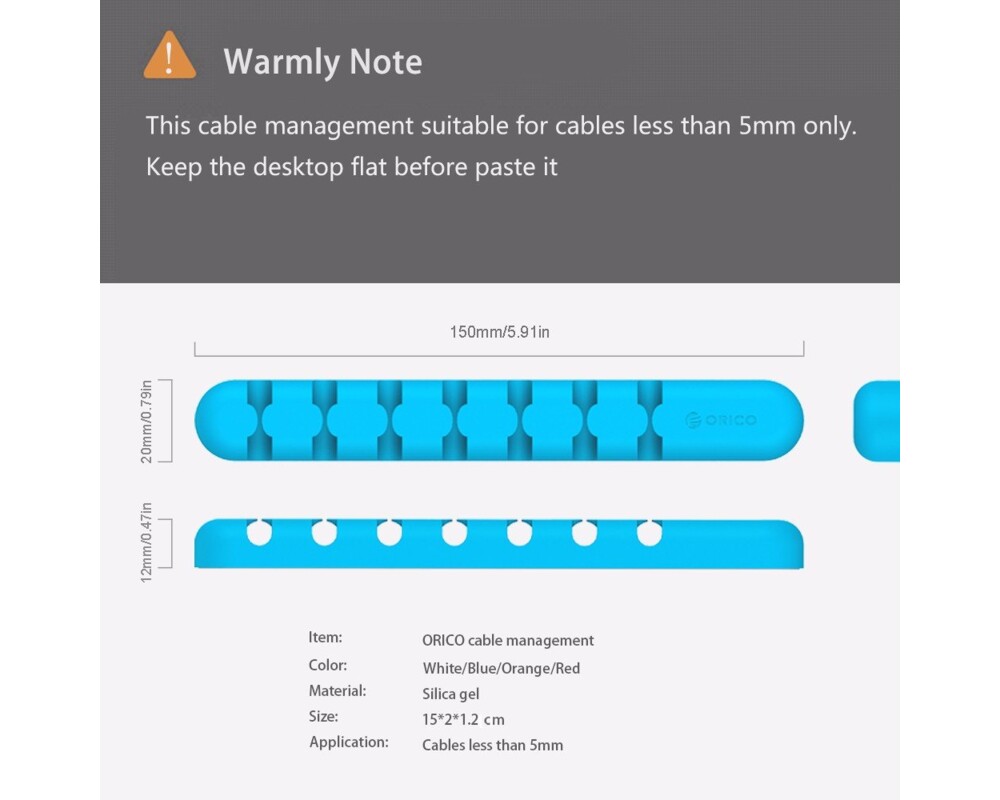 Кабел Orico организатор за кабели Cable Manage... 4