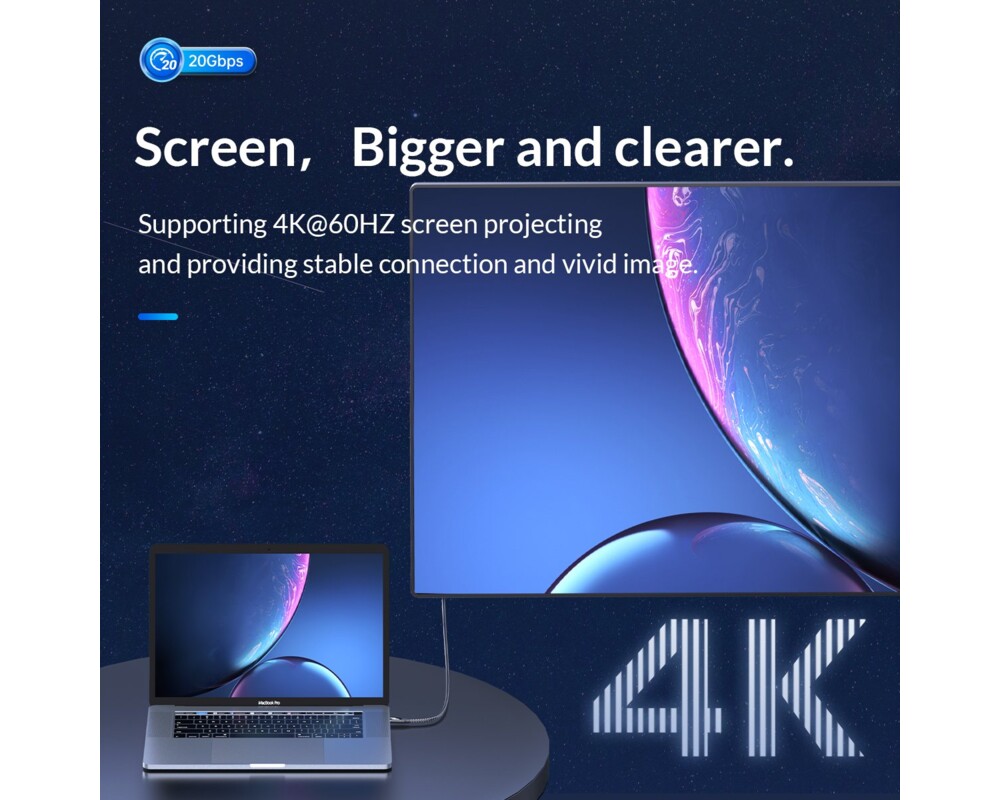 Кабел Orico кабел Cable USB 3.2 Gen2x2 - Type-... 8