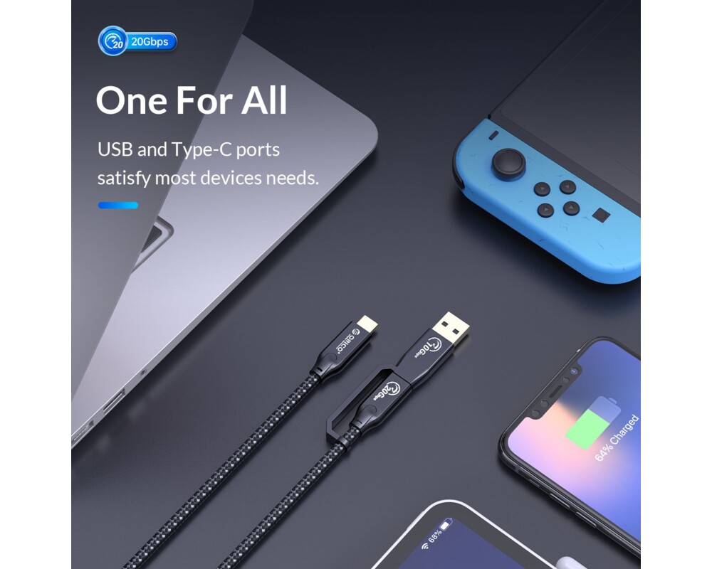 Кабел Orico кабел Cable USB 3.2 Gen2x2 - Type-... 11