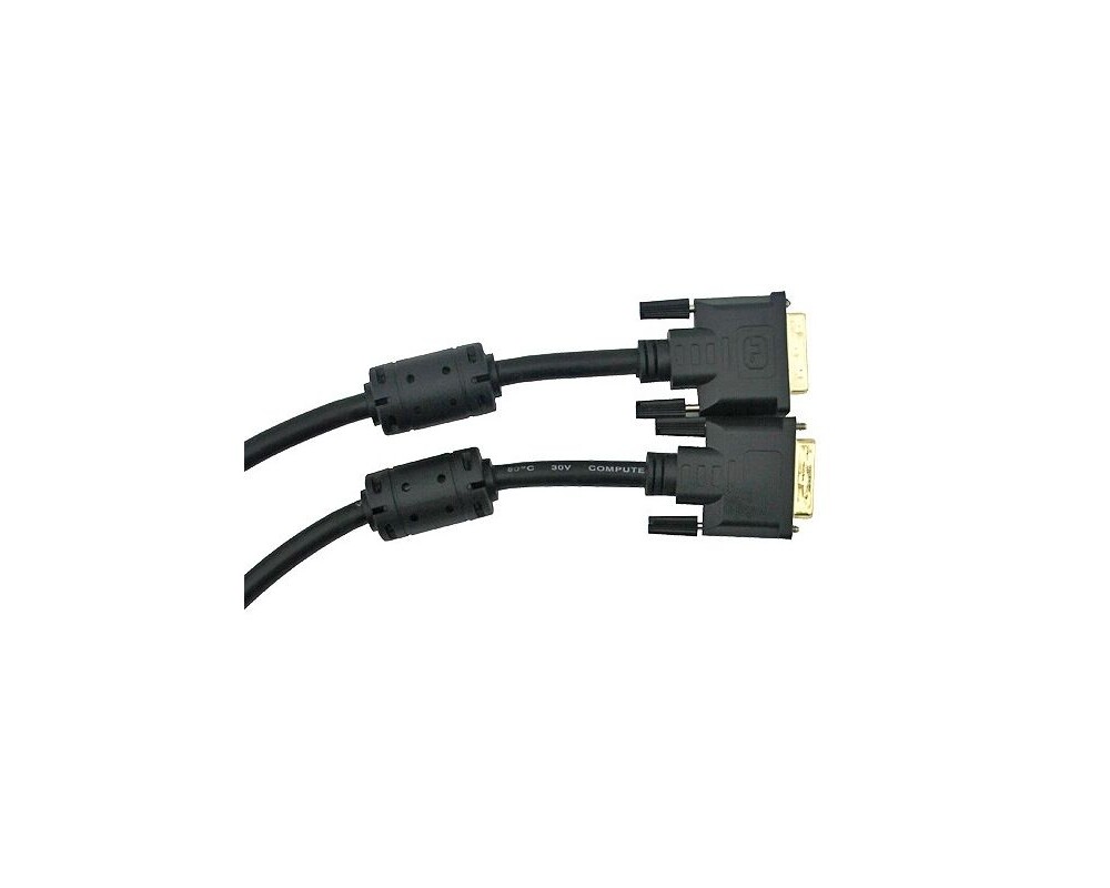 Кабел VCom Кабел DVI 24+1 Dual Link M / M +2 F... 6