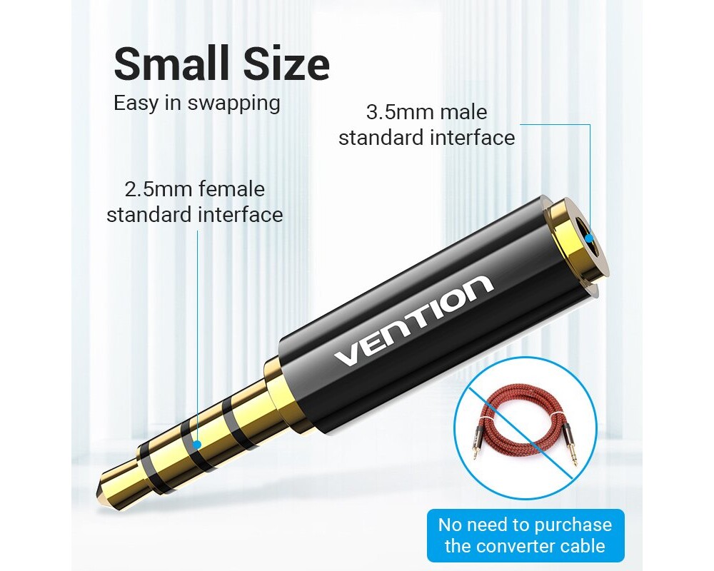 Адаптери Vention адаптер Adapter Audio 3.5mm M /... 10