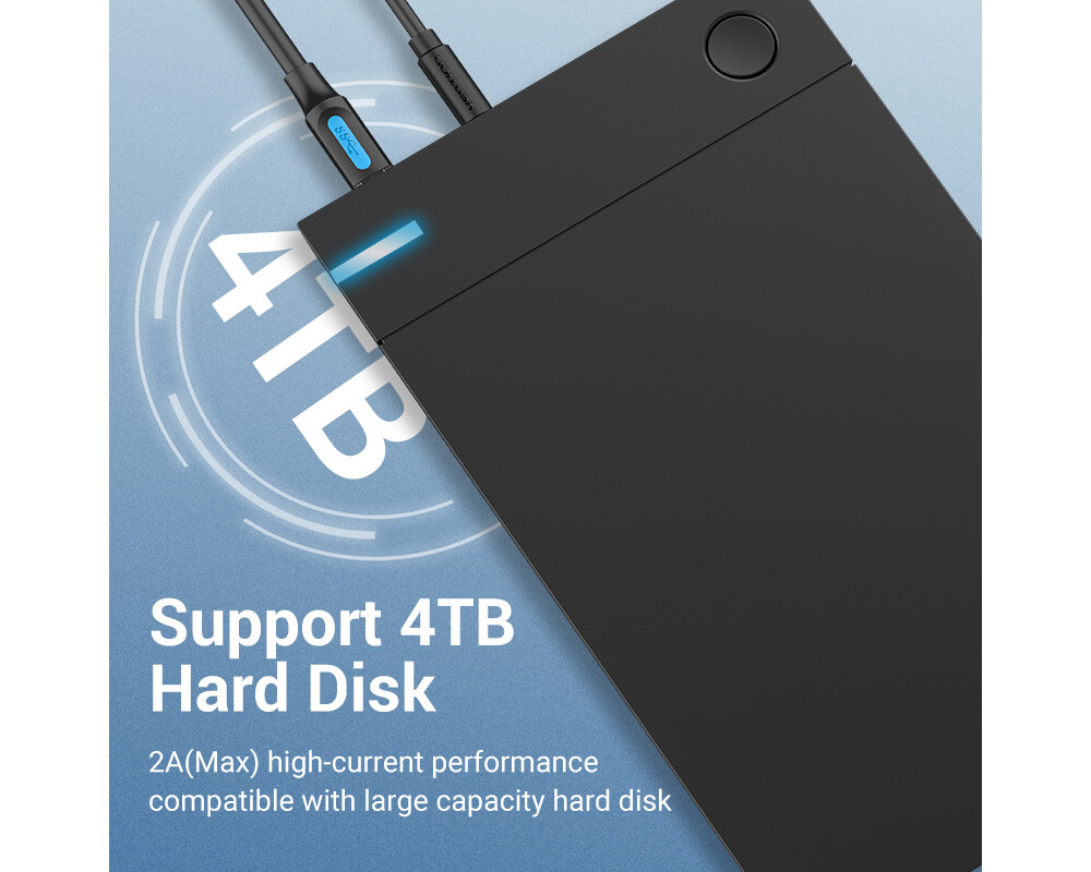 Кабел Vention Кабел USB 3.0 AM / BM - 1.5M Bla... 5