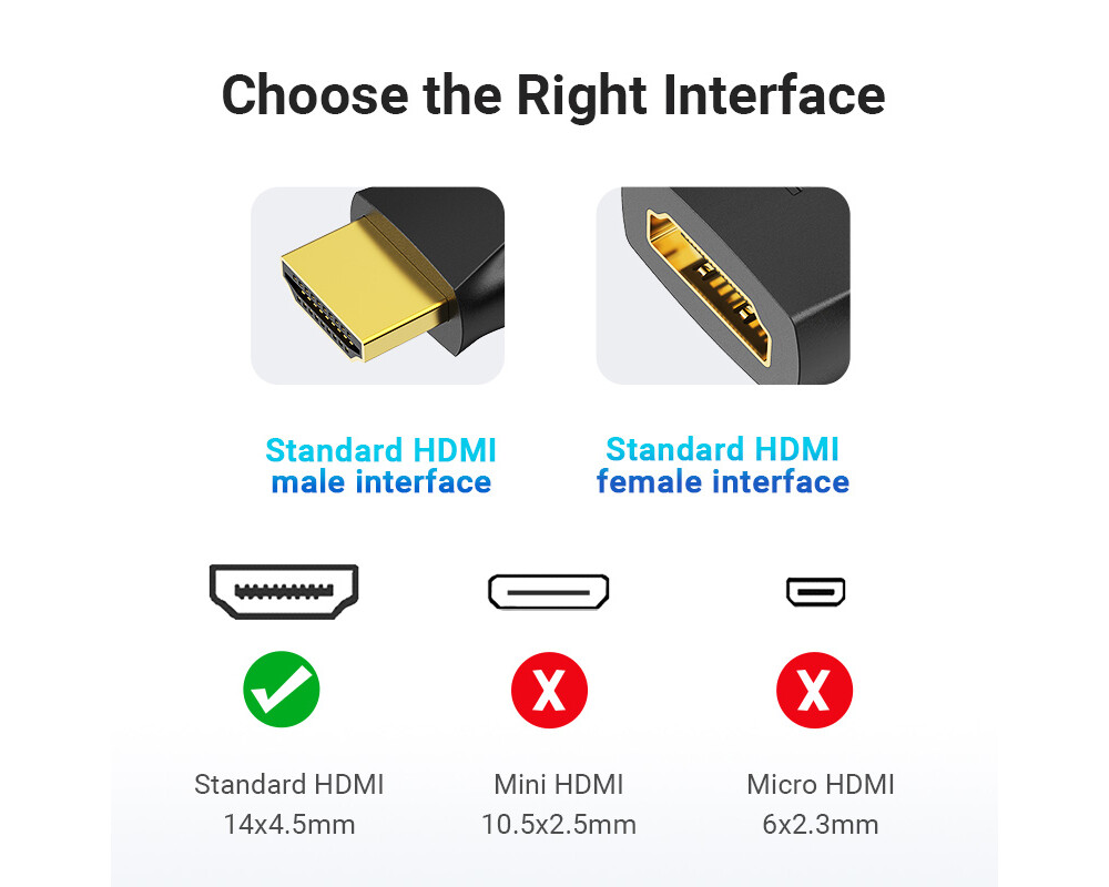 Адаптери Vention Адаптер Adapter HDMI Vertical Fl... 7