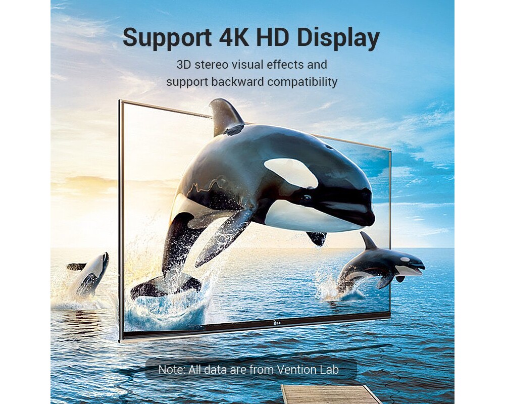 Адаптери Vention Адаптер Adapter HDMI Vertical Fl... 5