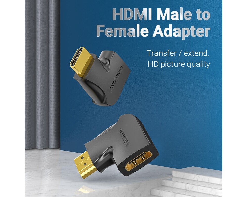 Адаптери Vention Адаптер Adapter HDMI Vertical Fl... 2