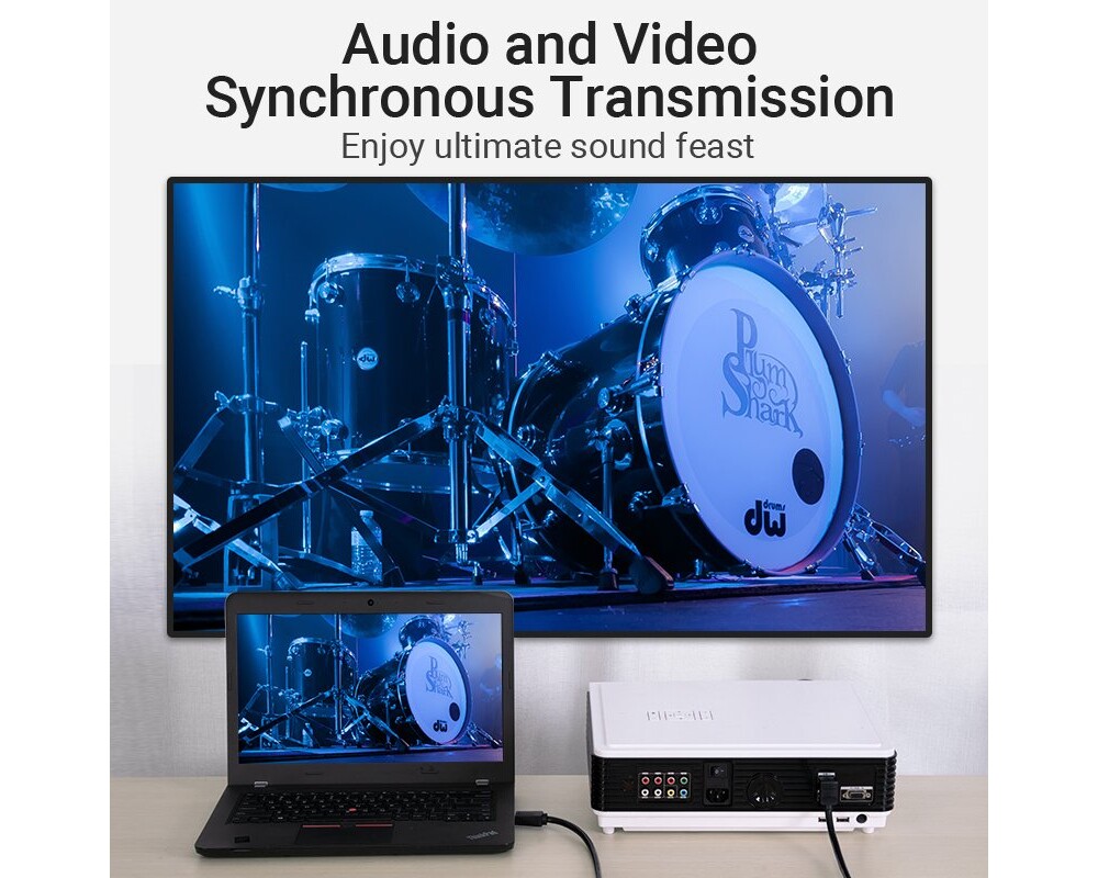 Кабел Vention Кабел HDMI Right Angle 90 Degree... 7