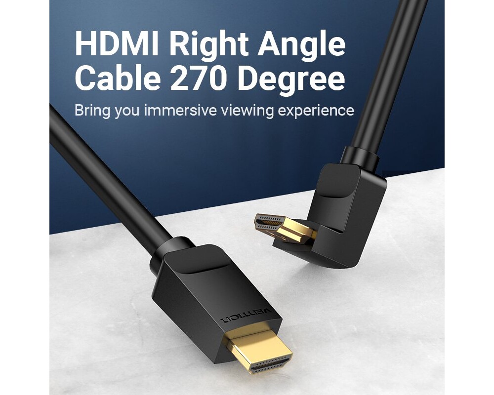 Кабел Vention Кабел HDMI Right Angle 270 Degre... 3