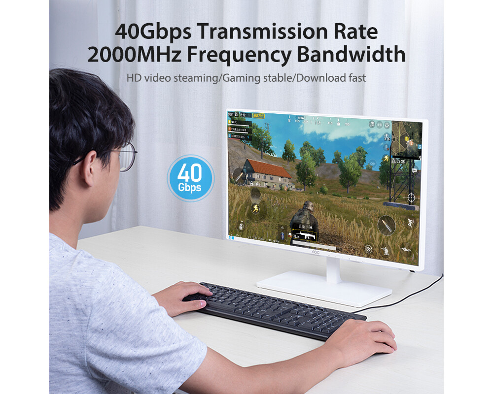 Мрежов кабел Vention Кабел LAN SFTP Cat.8 Patch Cable... 3