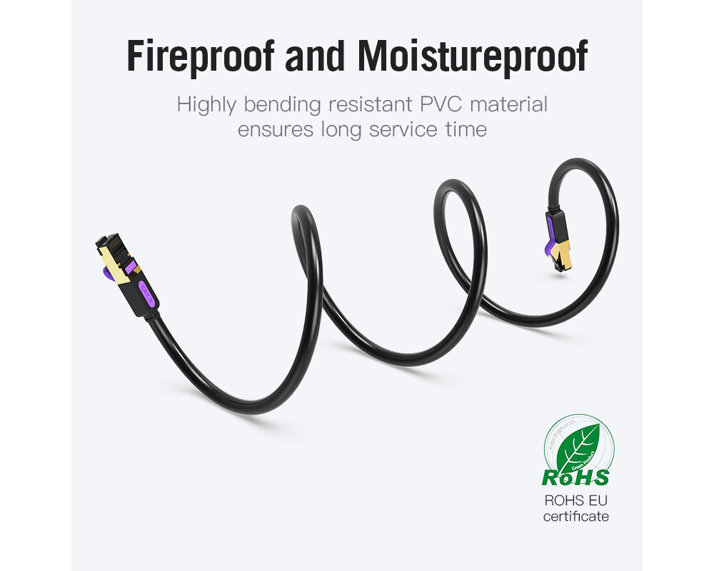 Мрежов кабел Vention Кабел LAN SSTP Cat.7 Patch Cable... 7