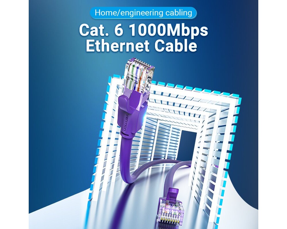 Мрежов кабел Vention Кабел LAN UTP Cat.6 Patch Cable... 2