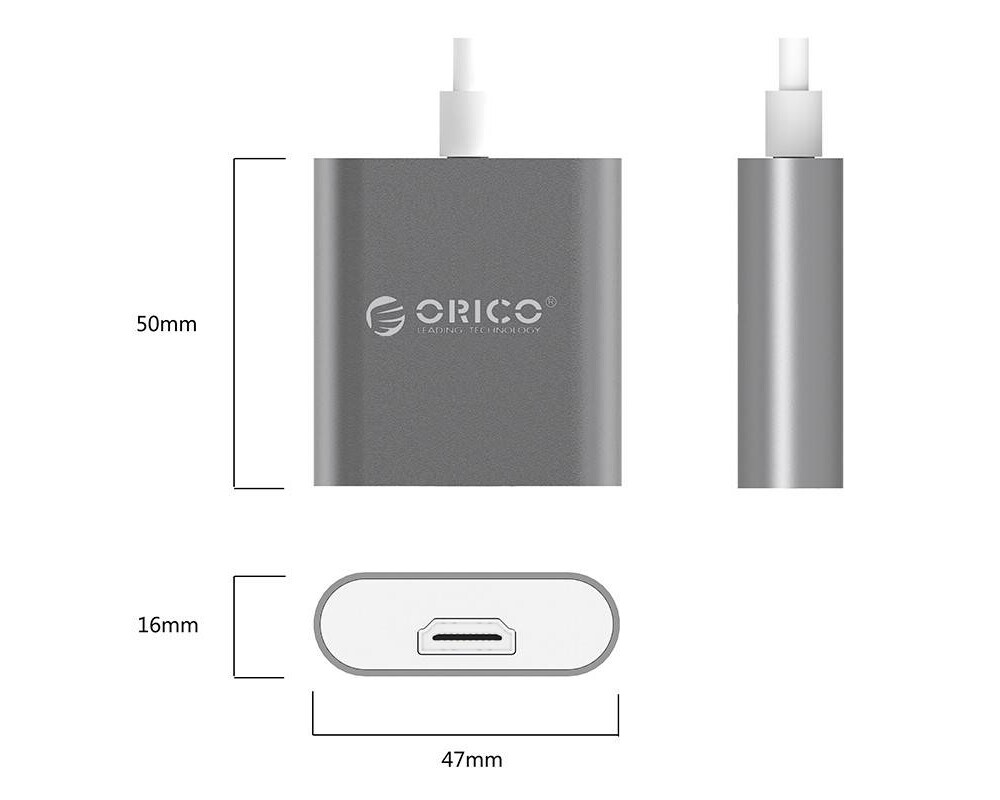 Адаптери Orico адаптер Adapter - USB 3.1 Type C -> HDMI F 10
