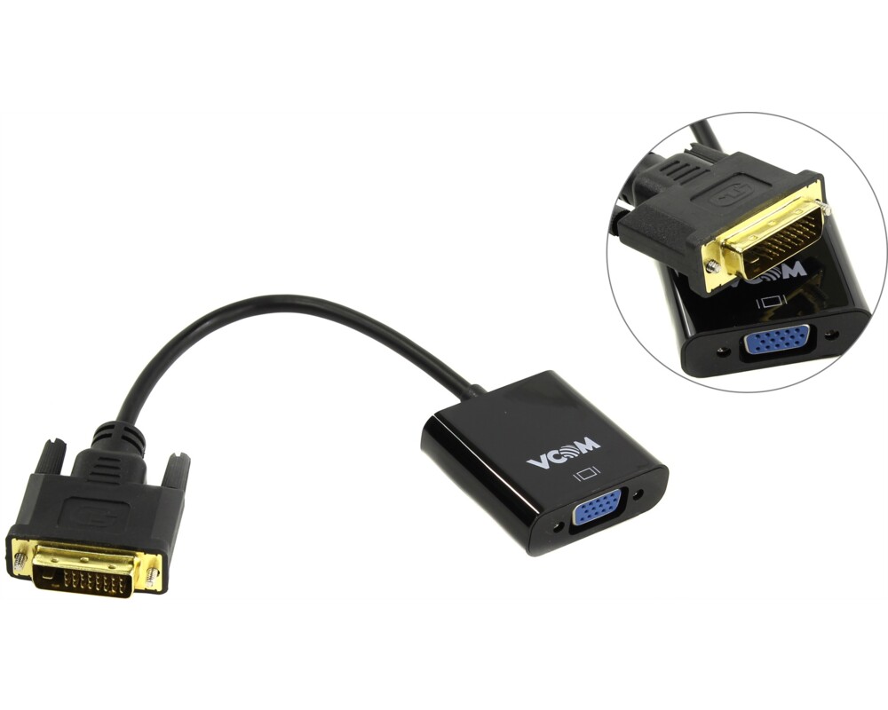 Адаптери VCom активен преходник Adapter DVI-D 24+... 2