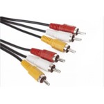 <span>Кабел</span> VCom кабел RCA 3x M / RCA 3x M - CV033-3... <span class='catalog-num-in-name'>CV033-3m</span> - 