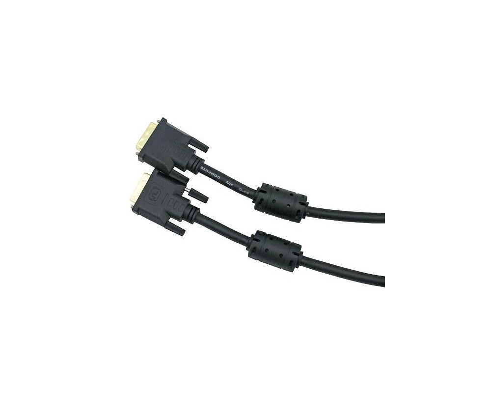 Кабел VCom Кабел DVI 24+1 Dual Link M / M +2 F... 4
