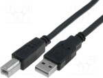 <span>Кабел</span> VCom Кабел USB 2.0 AM / AM Black - CU203... <span class='catalog-num-in-name'>CU201-B-1.8m</span> - 