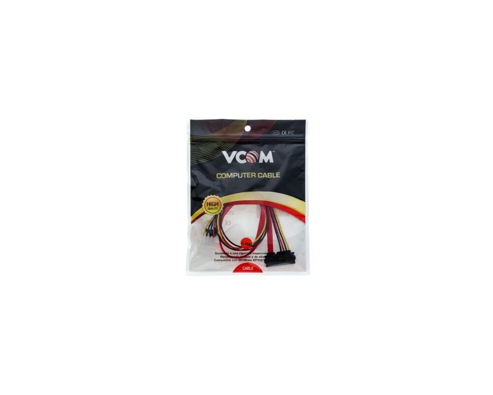 Адаптери VCom Кабел SATA+Power Combo cable - CH32... 3