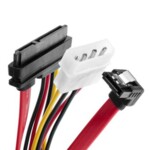 <span>Адаптери</span> VCom Кабел SATA+Power Combo cable - CH32... <span class='catalog-num-in-name'>CH321-0.45m</span> - 