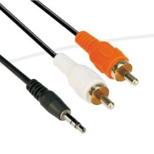  VCom Аудио Кабел 3.5mm Stereo M / 2x RCA... 585388 CV212-5m на топ цена - PIC.bg