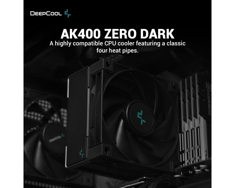 Охладител за процесор DeepCool AK400 Zero Dark - LGA1700/AM5 10