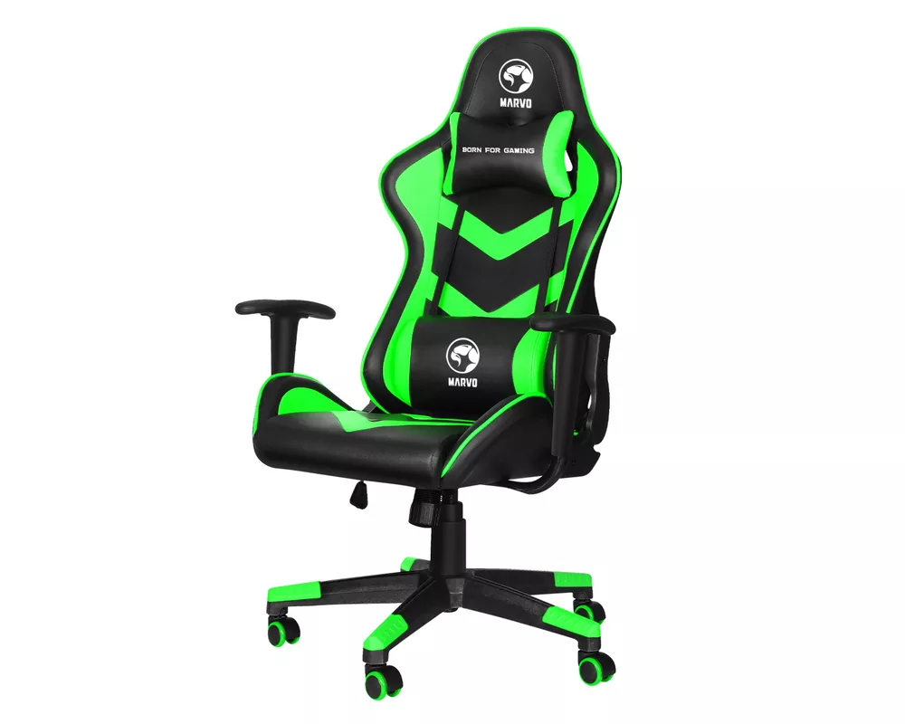 Геймърски стол Marvo CH-106 v2 Black/Green 3