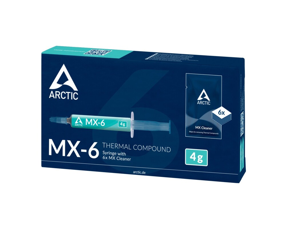 Термо паста Arctic MX-6 4gr with 6pcs MX Cleaner 2