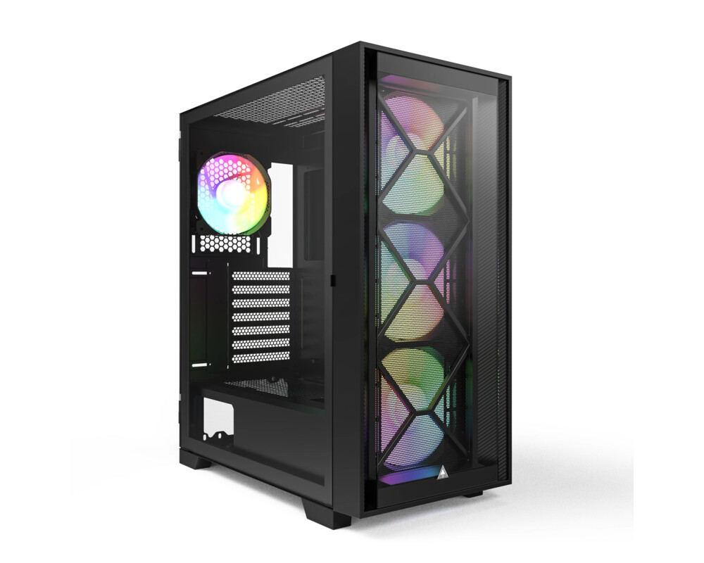 Кутия MONTECH AIR 1000 Premium ARGB, TG, Mid-Tower, Черна 7