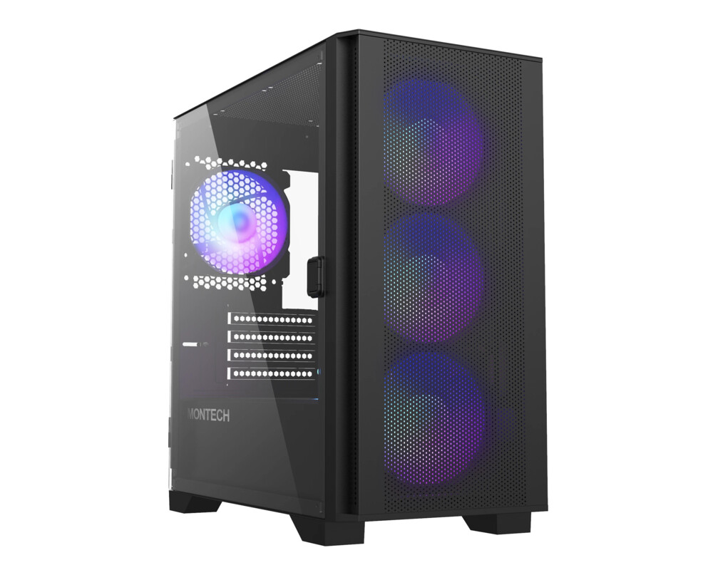 Кутия MONTECH AIR 100 ARGB, TG, Micro-ATX Черна 7