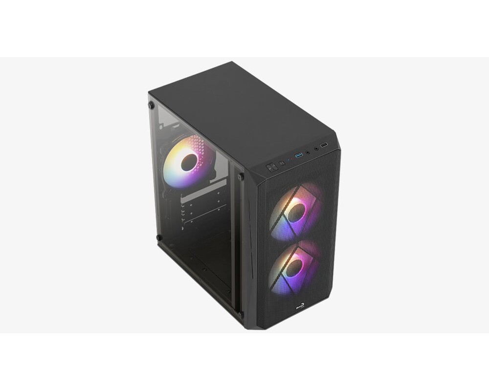 Кутия AeroCool mATX - CS-107-A-BK-v2 - 3 fans... 4