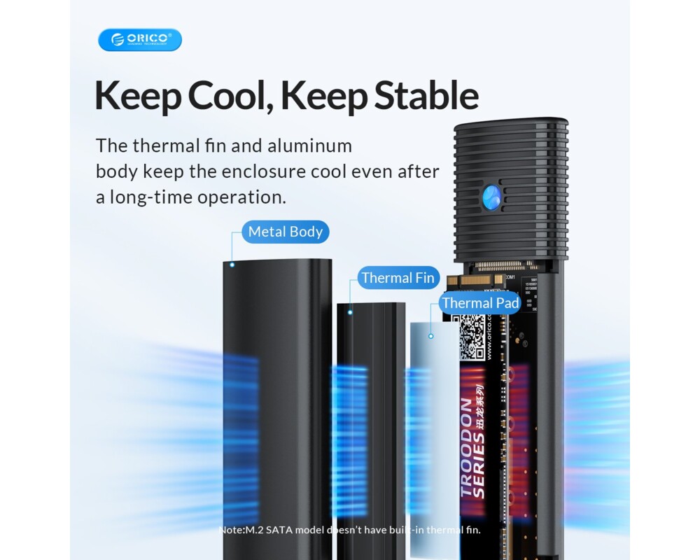 Аксесоар за съхранение Orico външна кутия за диск Storage - Cas... 2
