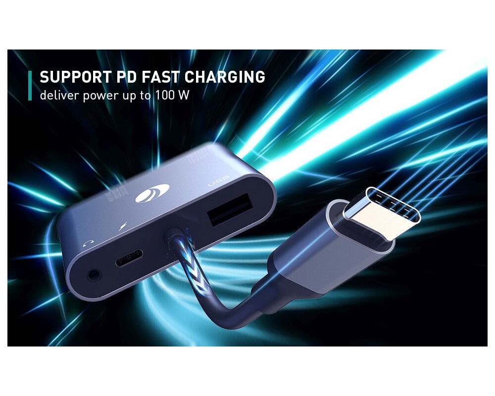 Докинг станция VCom Docking Station Type-C Power Distribution 3.0 100W - HDMI 10