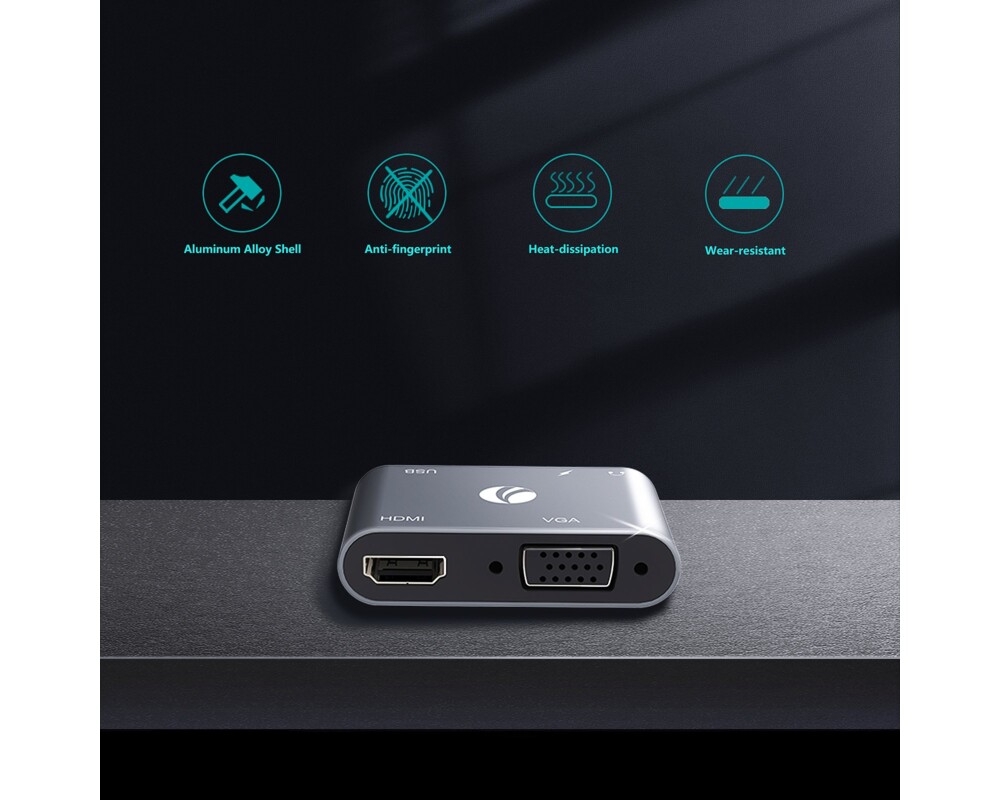 Докинг станция VCom Docking Station Type-C Power Distribution 3.0 100W - HDMI 5