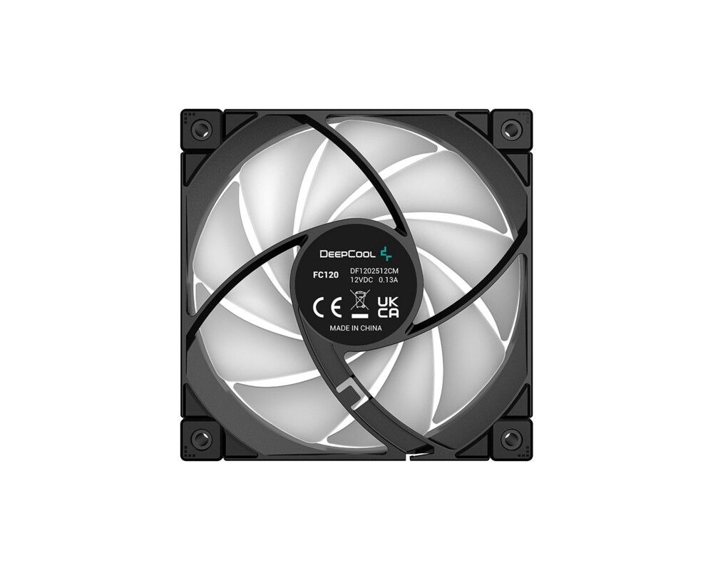 Вентилатор DeepCool Комплект вентилатори Pack 3-in-1 3x120mm - FC120 Black 8