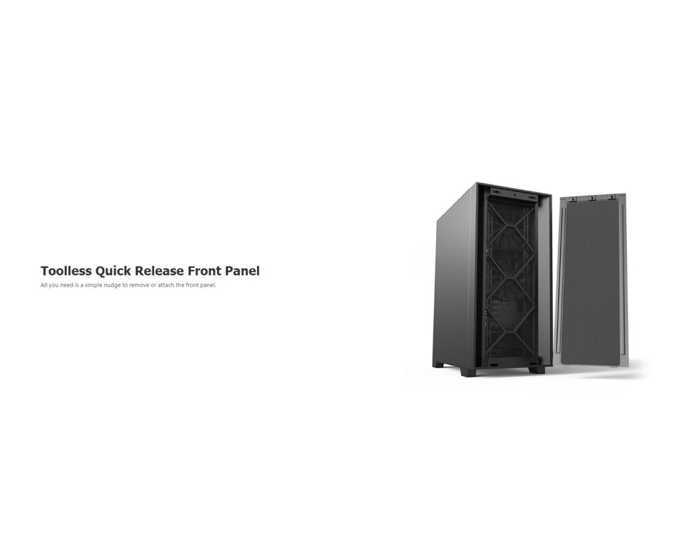 Кутия MONTECH AIR Silent, TG, Mid-Tower, Черна 14