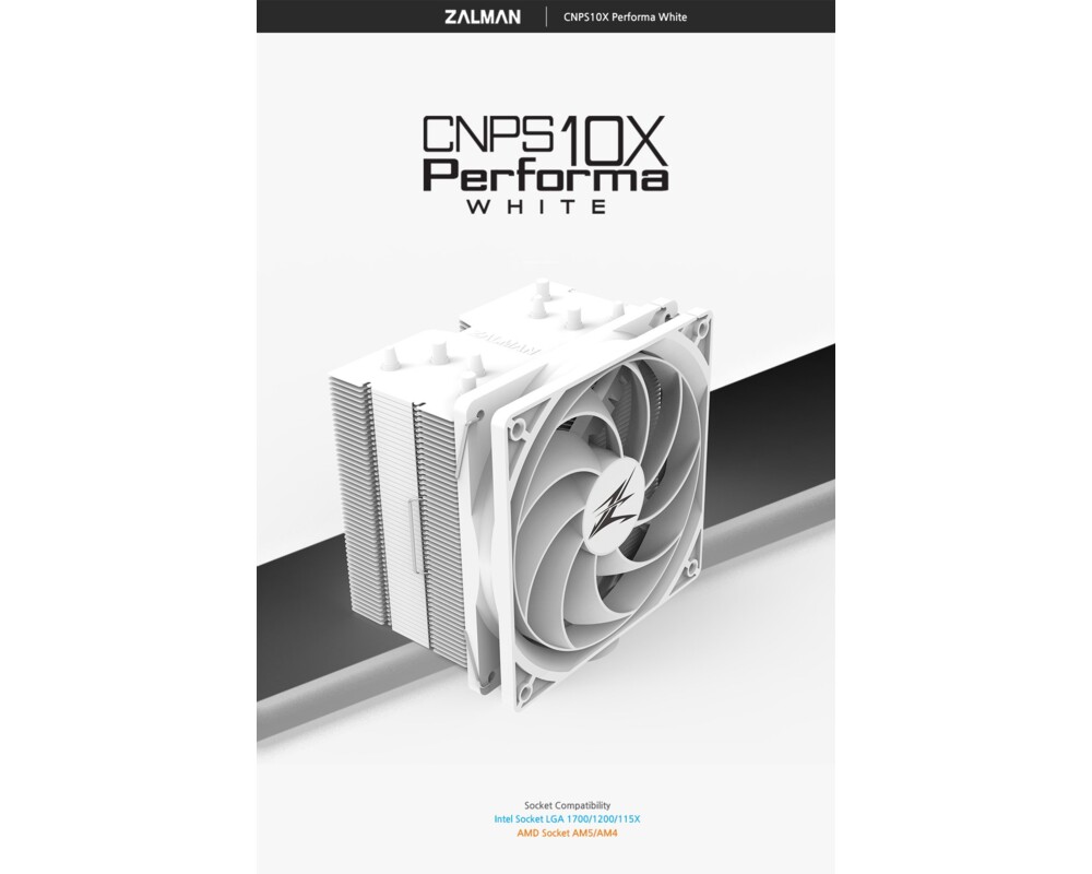 Охладител за процесор Zalman CNPS10X PERFORMA WHITE 3