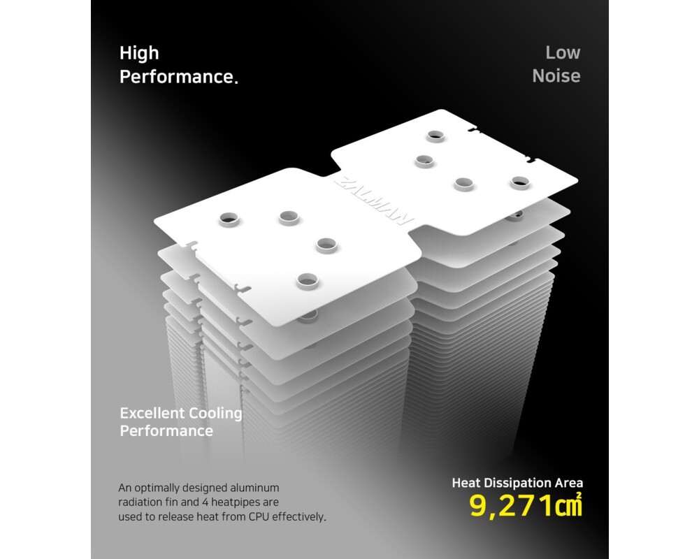 Охладител за процесор Zalman CNPS10X PERFORMA WHITE 9