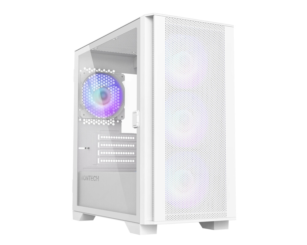 Кутия MONTECH AIR 100 ARGB, TG, Micro-ATX, Бяла 7