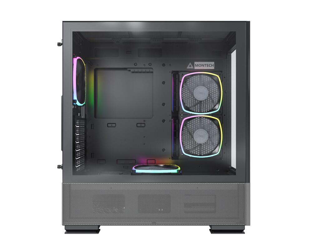 Кутия MONTECH SKY TWO ARGB, TG, Mid-Tower Черна 7