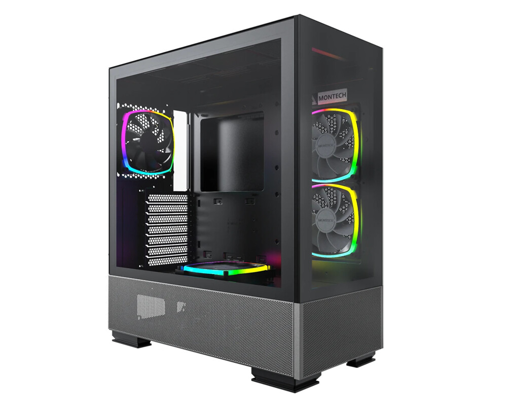 Кутия MONTECH SKY TWO ARGB, TG, Mid-Tower Черна 6