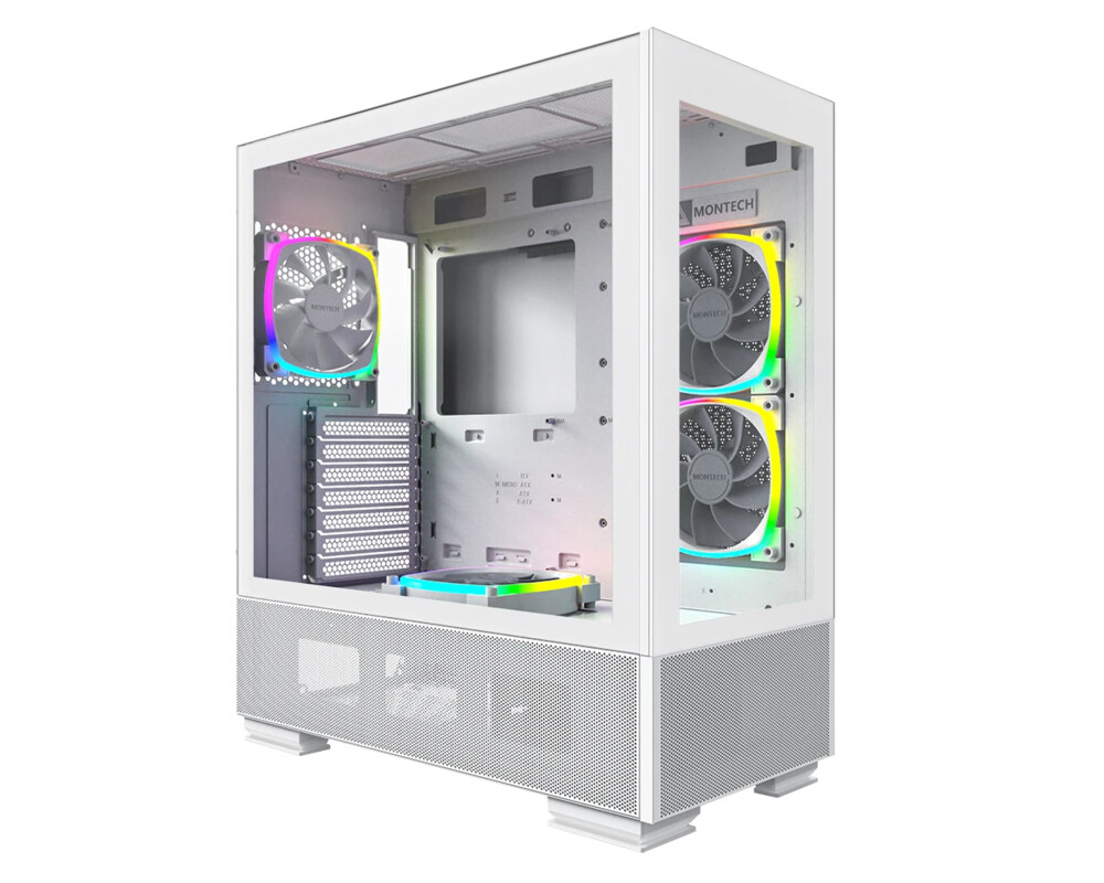 Кутия MONTECH SKY TWO ARGB, TG, Mid-Tower, Бяла 6