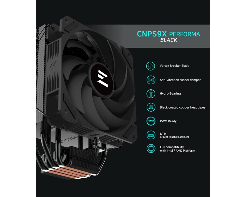 Охладител за процесор Zalman CNPS9X PERFORMA BLACK 5