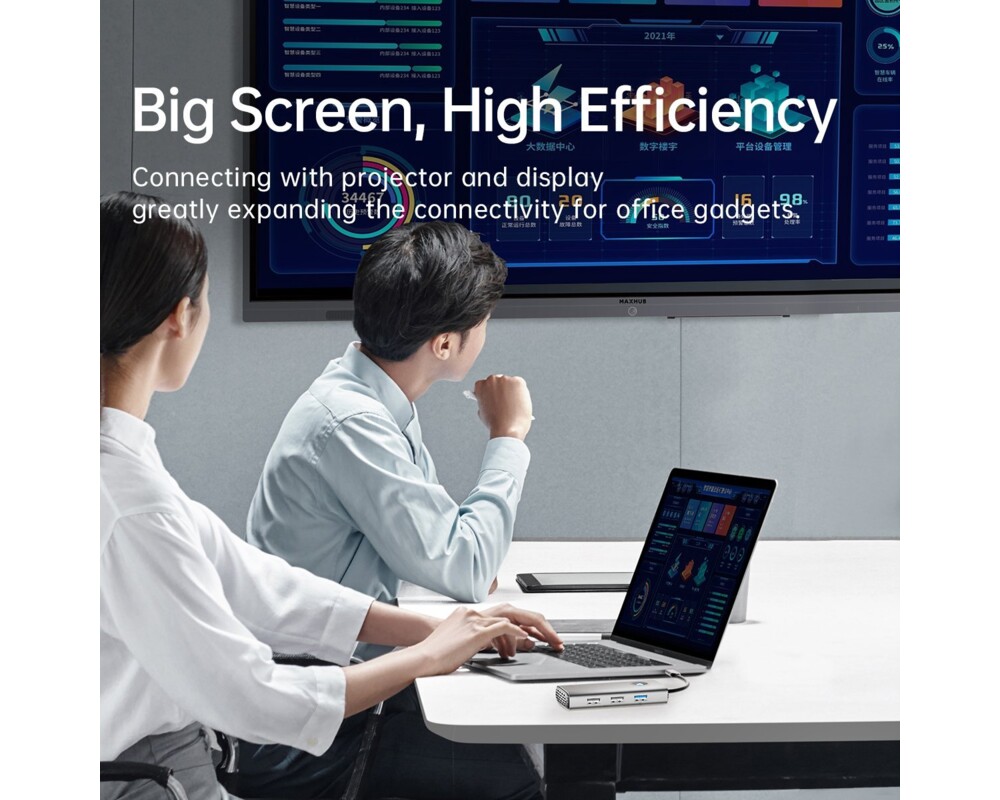 Докинг станция Orico Docking Station Type-C Power Distribution 60w - PW11-5P-GY-EP - HDMI 11