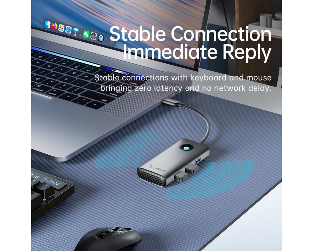 Докинг станция Orico Docking Station Type-C Power Distribution 60w - PW11-5P-GY-EP - HDMI 12