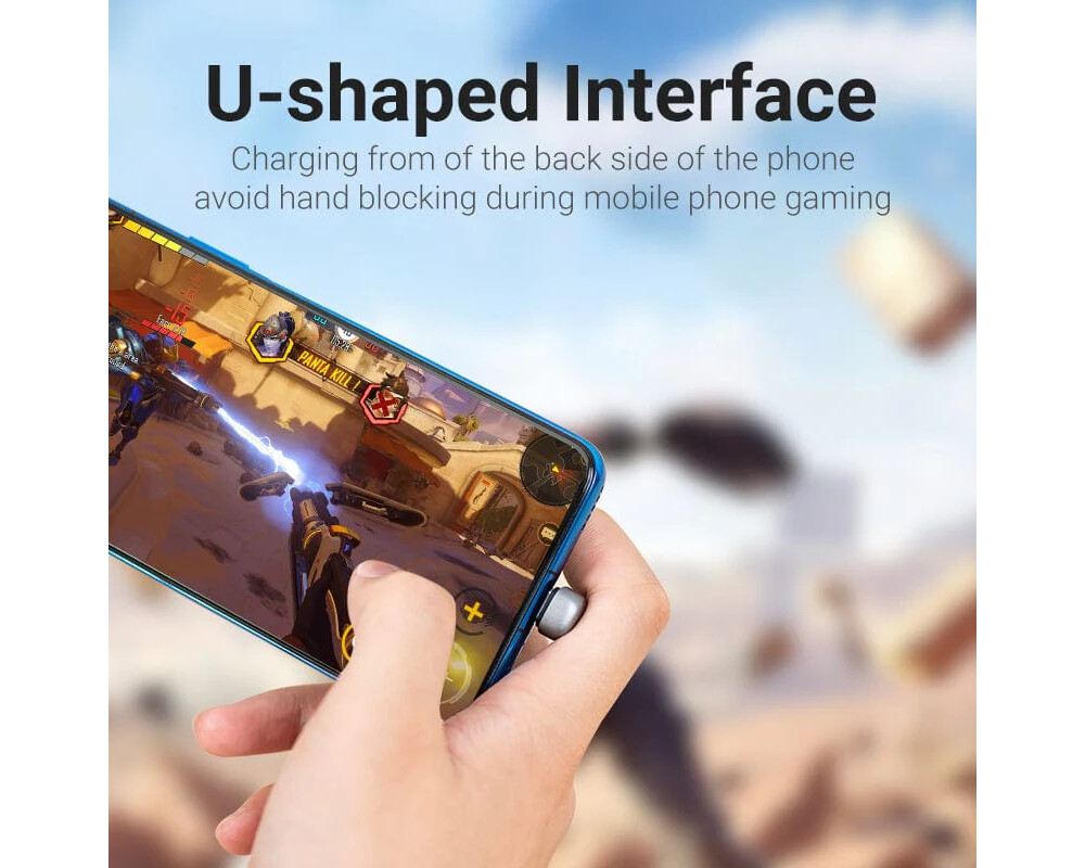 Кабел Vention Кабел USB 3.1 Type-C / USB 2.0 AM - 1M Black U-Shaped 7