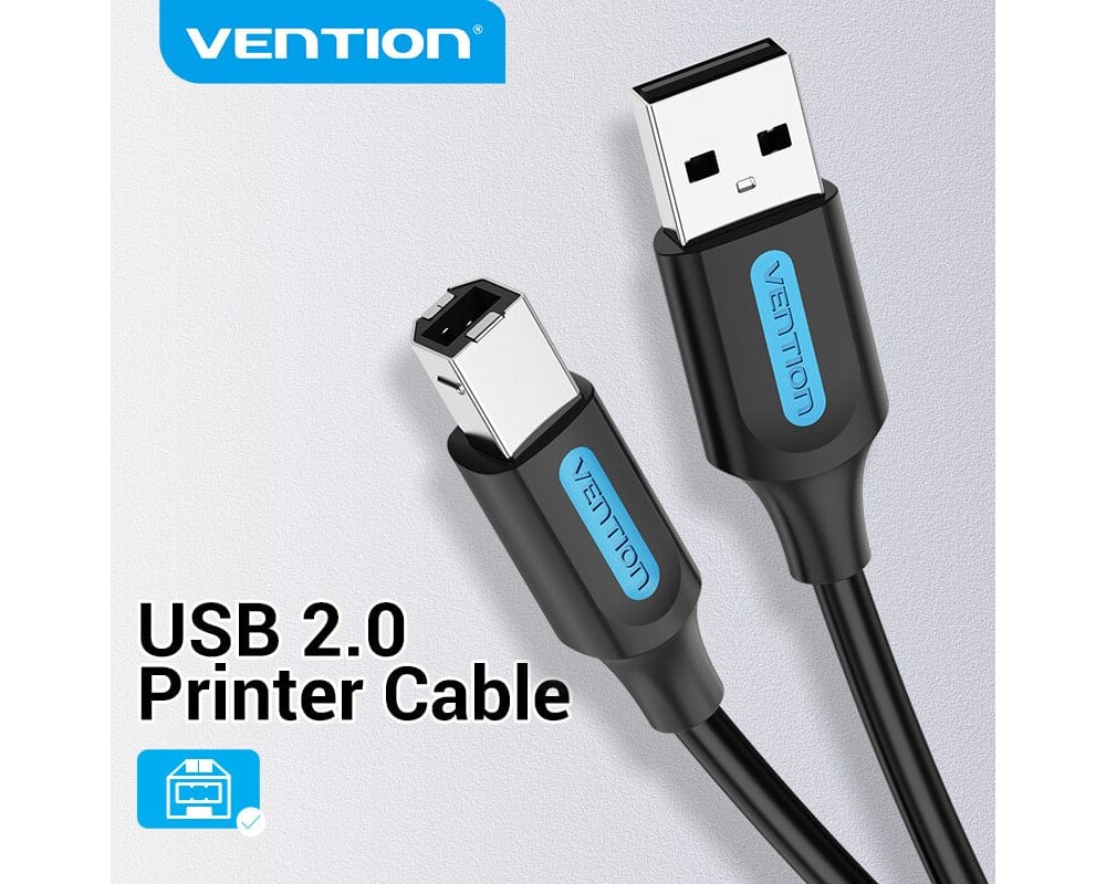 Кабел Vention Кабел USB 2.0 A Male to B Male 2