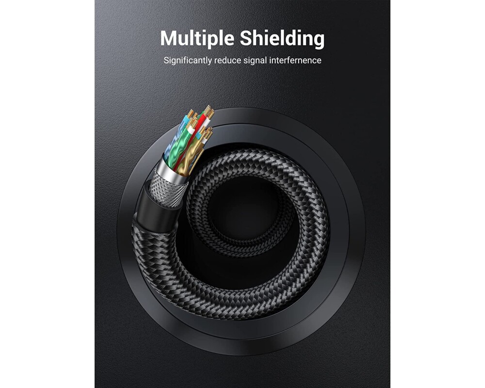 Кабел Vention кабел Display Port 1.4 DP M / M 8K 1m - Cotton Braided 8