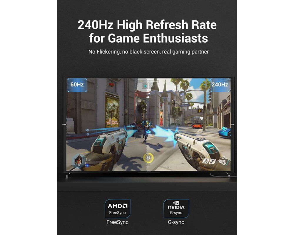 Кабел Vention кабел Display Port 1.4 DP M / M 8K 1m - Cotton Braided 4