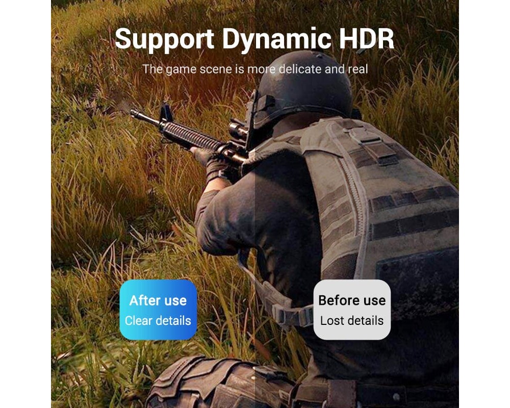 Кабел Vention кабел Display Port 1.4 DP M / M 8K 2m - Cotton Braided 5