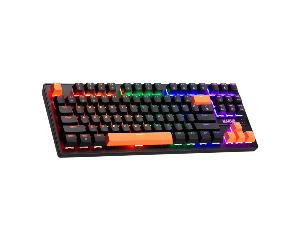 Клавиатура Marvo механична геймърска клавиатура Gaming Mechanical keyboard 87 keys 3